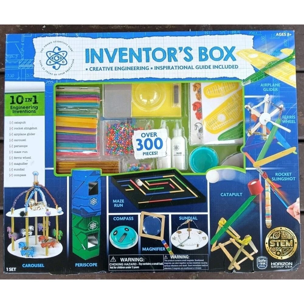 🔬STEM Inventors Box Engineering Building 300+ pc Educational Learning Toy NEW